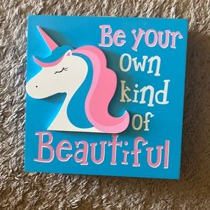 COPY - NWT - 7” x 7” - “Be Your Own Kind of Beautiful” Wall Plaque